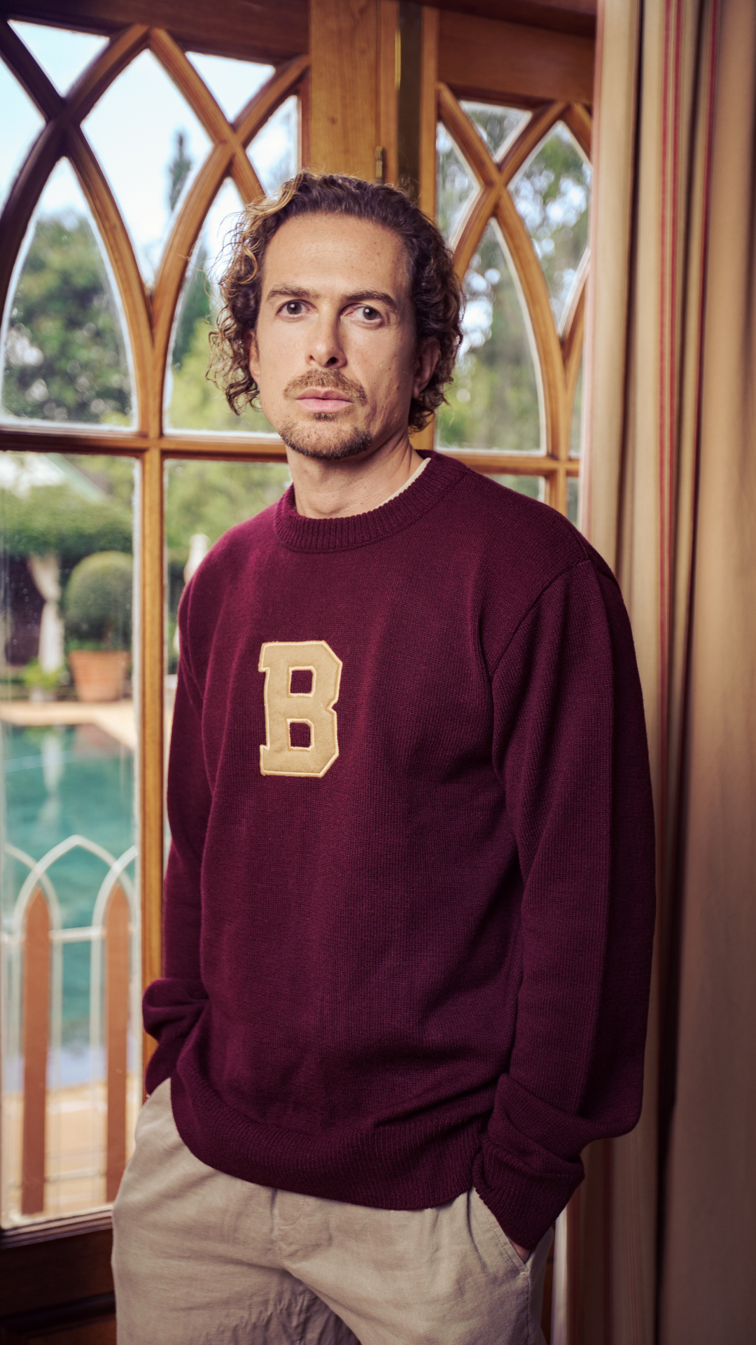 Maroon Embroidery