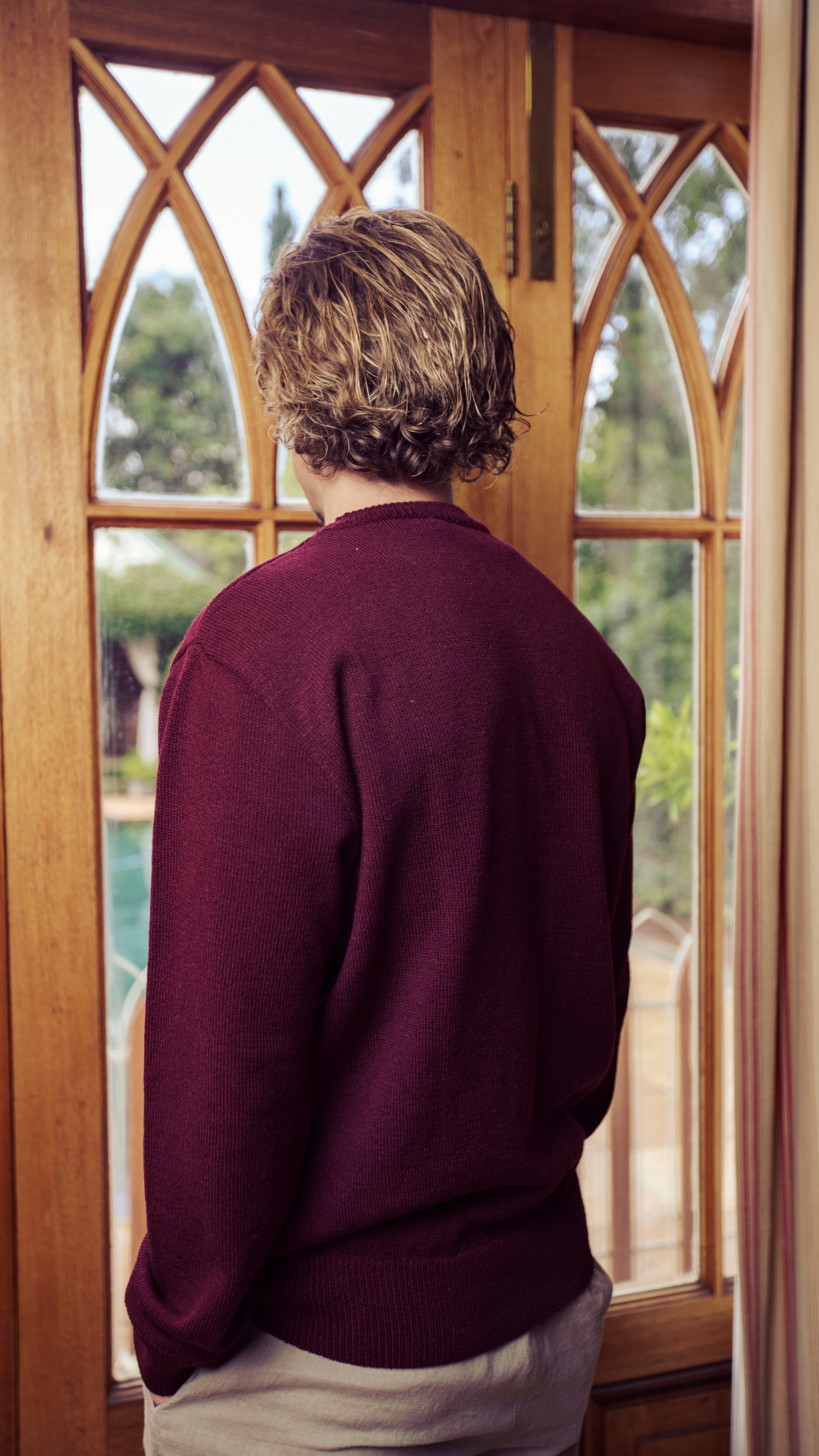 Maroon Embroidery