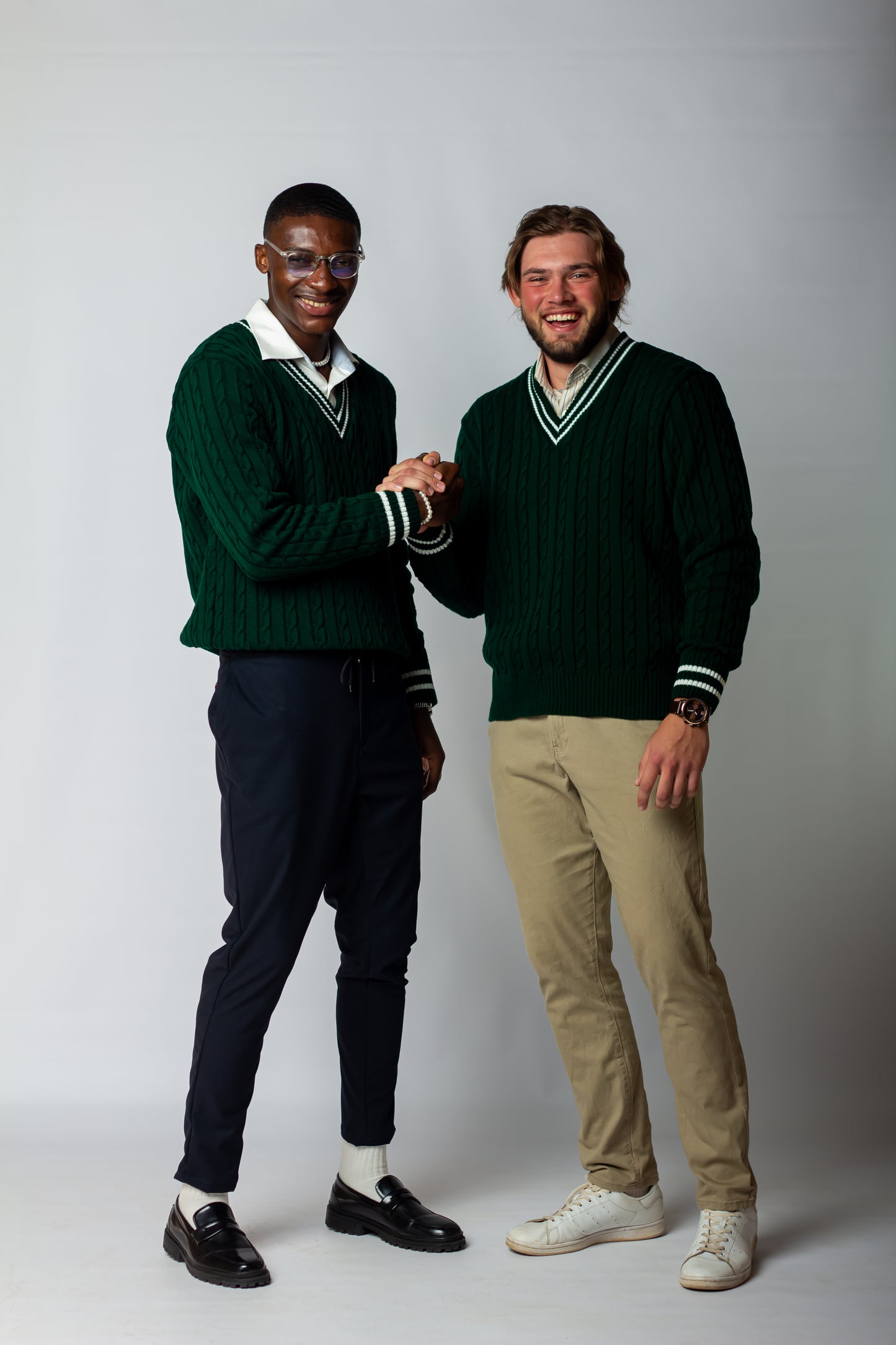 Forest Green & White Cricket Jersey